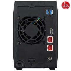 Asustor AS5402T Intel N5105 4GB RAM 2 Yuvalı Nas Depolama Ünitesi 90IX01R1-BW3S20
