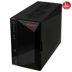 Asustor AS5402T Intel N5105 4GB RAM 2 Yuvalı Nas Depolama Ünitesi 90IX01R1-BW3S20