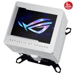 Asus ROG Ryujin III WB Beyaz Tam Renkli 3.5'' LCD Ekran Gömülü VRM Fan 360 mm Intel(1700p/1851p)-AMD Uyumlu Sıvı Soğutma Bloğu Beyaz  90RC00V2-M0UAY0
