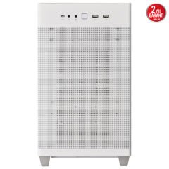 Asus Prime AP201 Mesh 360mm ATX PSU Temperli Cam  Beyaz Micro ATX Mid Tower Kasa 90DC00G3-B39000