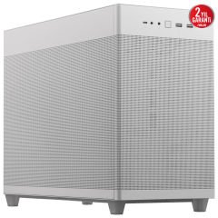 Asus Prime AP201 Mesh 360mm ATX PSU Temperli Cam  Beyaz Micro ATX Mid Tower Kasa 90DC00G3-B39000