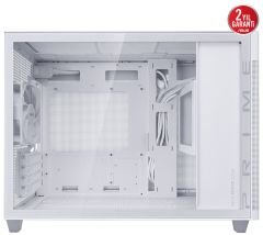 Asus Prime AP201 360mm ATX PSU Temperli Cam  Beyaz Micro ATX Mid Tower Kasa 90DC00G3-B39010