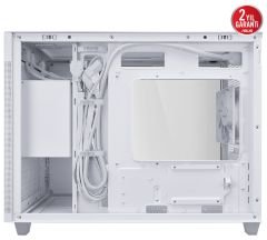 Asus Prime AP201 360mm ATX PSU Temperli Cam  Beyaz Micro ATX Mid Tower Kasa 90DC00G3-B39010