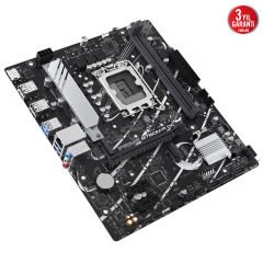 Asus PRIME B760M-R D4 DDR4 5333MHz LGA1700 2x M2 HDMI USB 3.2 2.5G LAN Aura RGB 96GB RAM Desteği Anakart 90MB1HA0-M0EAY0