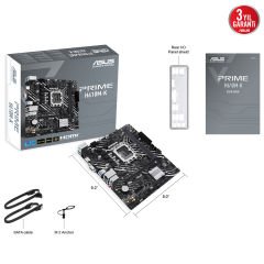 Asus PRIME H610M-K Intel H610 LGA1700 DDR5 5600 HDMI VGA M2 USB 3.2 96GB RAM Desteği mATX Anakart 90MB1GA0-M0EAY0
