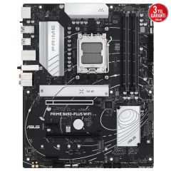 Asus PRIME B650-PLUS WIFI AMD B650 AM5 DDR5 7600 DP HDMI 2x M.2 USB 3.2 AX WiFi BT Aura RGB 192GB RAM Desteği Anakart 90MB1KP0-M0EAY0