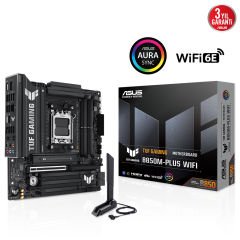 Asus TUF Gaming B850M-PLUS WIFI DDR5 8000 DP HDMI 3x M2 USB3.2 WiFi 6E BT AURA RGB mATX Anakart 90MB1IY0-M0EAY0
