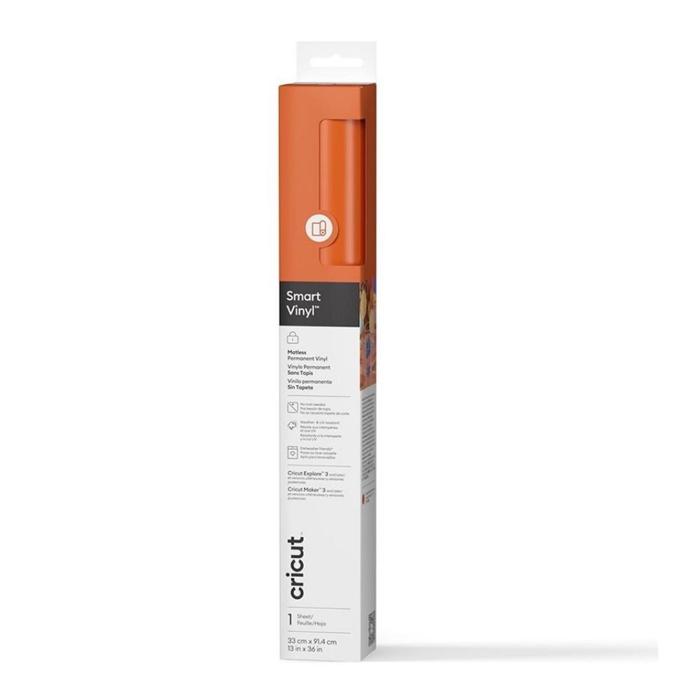 Cricut 2011607 Smart Vinil Kalıcı 33X91CM 1 Sayfa Turuncu