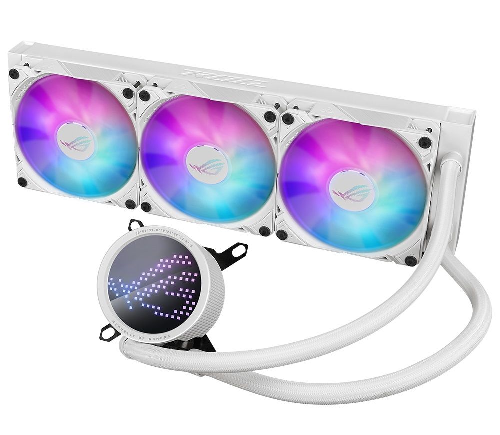 Asus ROG RYUO III 360 ARGB White Edition Anime Matrix LED Ekran 120mm Radyatör RGB AIO Sıvı Soğutucu 90RC00I2-M0UAY0