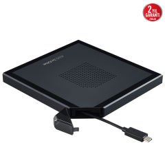 Asus ZenDrive V1M Harici İnce DVD Yazıcı USB Type-C M-Disc Destekli Siyah Optik Sürücü 90DD02L0-M29000
