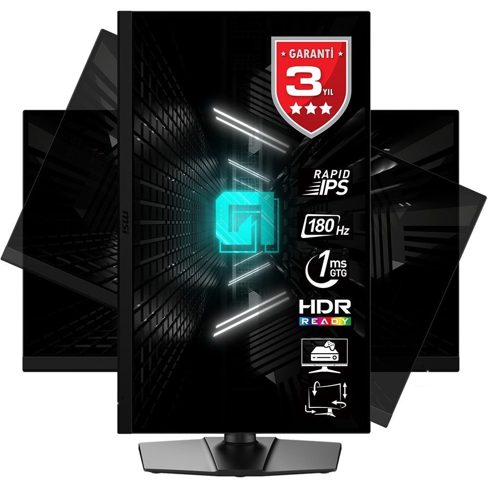 MSI G272QPF E2 WQHD RAPID IPS 180HZ 1MS 27'' FREESYNC PREMIUM FLAT PIVOT GAMING MONİTÖR