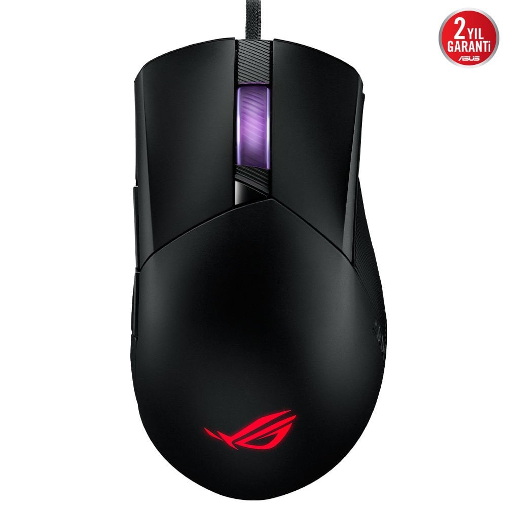 Asus ROG Gladius III 19000 DPI Sensör Aura Sync RGB Örgülü Kablo Oyuncu Mouse 90MP0270-BMUA00