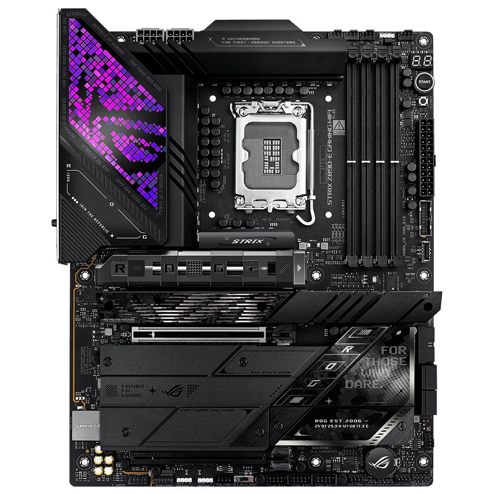 Asus ROG Strix Z890-E Gaming Wifi Intel Z890 Lga1851 Ddr5 8800 Dp Hdmi 2xUsb4 7xM2 Usb3.2 Wifi 7 Anakart 90MB1IM0-M0EAY0