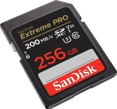 SanDisk Extreme Pro 256GB 200/140MB/s SDXC V30 UHS-I U3 Hafıza Kartı SDSDXXD-256G-GN4IN