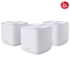 Asus ZenWiFi XD4 Plus AX1800 WiFi6 Dual-Band Kablosuz Mesh Sistemi (Beyaz, Üçlü Paket) 90IG07M0-MO3C40