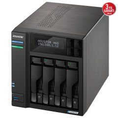 Asustor AS6704T Intel N5105 4 Yuvalı 4x22TB Destekli 4GB DDR4 (16GB’a Kadar) M.2 x4 PCIe x1 2.5GbE x2 USB 3.2 x3 NAS Cihazı 90IX01N1-BW3S40
