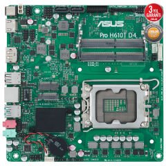 Asus Pro H610T D4-CSM Intel H610 LGA1700 DDR4 3200 DP HDMI LVDS Çift M.2 USB3.2 Thin Mini ITX Anakart 90MB1AM0-M0EAYC