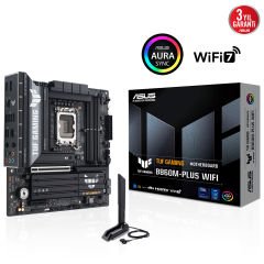 Asus TUF Gaming B860M-PLUS WiFi mATX – LGA1851, DDR5 8800MHz (OC), M.2, HDMI, DisplayPort Anakart 90MB1JV0-M0EAY0
