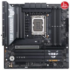 Asus TUF Gaming B860M-PLUS WiFi mATX – LGA1851, DDR5 8800MHz (OC), M.2, HDMI, DisplayPort Anakart 90MB1JV0-M0EAY0