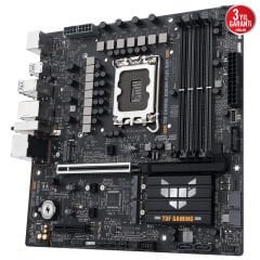 Asus TUF Gaming B860M-PLUS WiFi mATX – LGA1851, DDR5 8800MHz (OC), M.2, HDMI, DisplayPort Anakart 90MB1JV0-M0EAY0