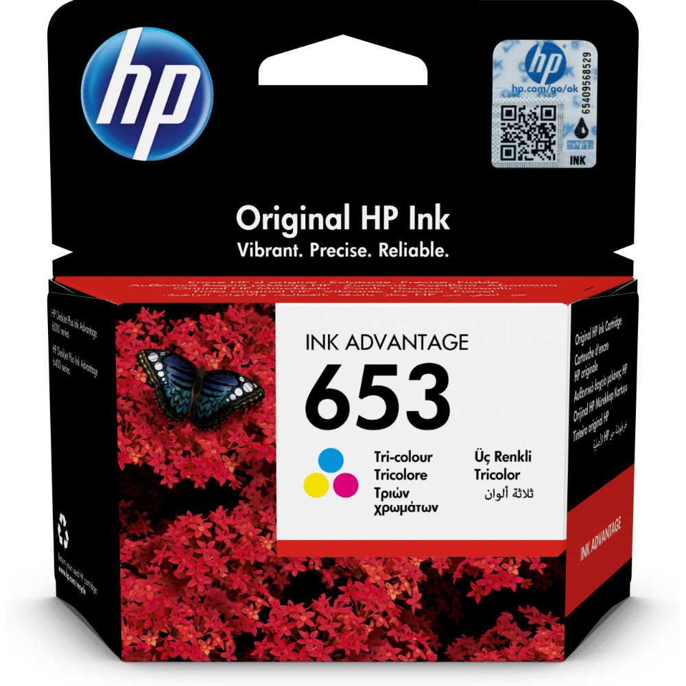 HP 3YM74AE (653) 3 RENKLİ MUREKKEP KARTUSU 200 SAYFA (ORIJINAL)