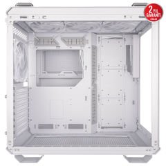 Asus TUF Gaming GT502 Panoramik Temperli Cam, Type-C, Micro ATX / Mini ITX, Beyaz Mid Tower Gaming Kasa 90DC0093-B19000