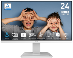 MSI 23.8'' PRO MP2412W 1920x1080 (FHD) 16:9 FLAT VA 100HZ 1MS ADAPTIVE-SYNC BEYAZ MONITOR