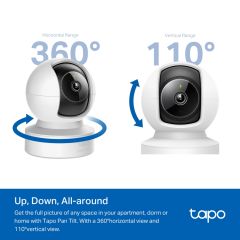 TP-Link TAPO C222 Ev Güvenliği İçin PAN/TILT AI Kablosuz Kamera