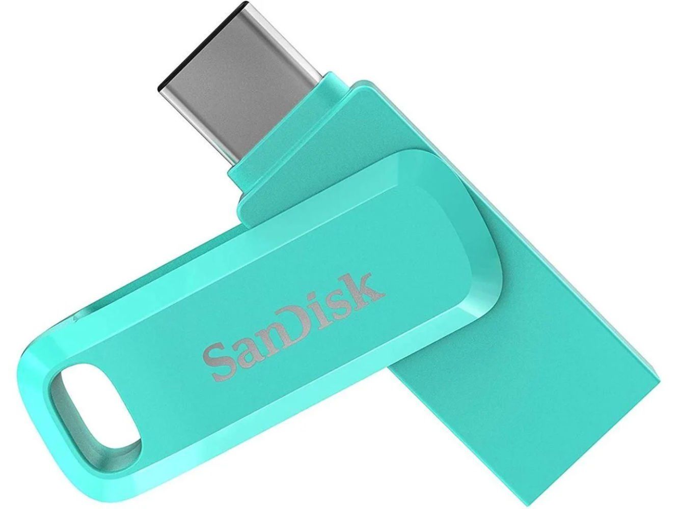 SanDisk Ultra Dual Drive Go 256GB SDDDC3-256G-G46G USB & Type-C Flash Bellek Tiffany Green