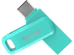 SanDisk Ultra Dual Drive Go 256GB SDDDC3-256G-G46G USB & Type-C Flash Bellek Tiffany Green