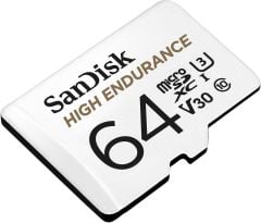 SanDisk High Endurance 64GB 100/40MB/s microSDXC C10 V30 Adaptörlü Hafıza Kartı SDSQQNR-064G-GN6IA