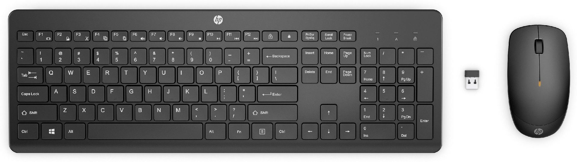 HP 230 Kablosuz Klavye Mouse Seti Türkçe Siyah 18H24AA