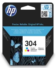 HP 304 Siyah N9K06AE + HP 304 Renkli N9K05AE Orijinal Kartuş Seti