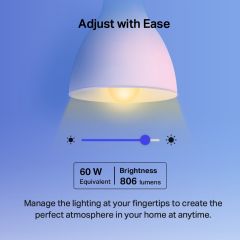 TP-Link Tapo L530E Ayarlanabilir Işık Seviyeli Çok Renkli Akıllı Wi-Fi Led Ampul