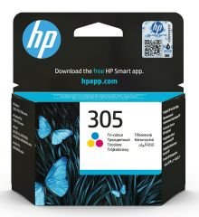 HP 305 Siyah 3YM61AE + HP 305 Renkli 3YM60AE Orijinal Kartuş Seti