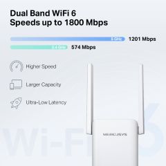 TP-Link Mercusys ME70X AX1800 1800 Mbps WiFi  Güçlendirici