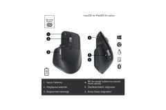 Logitech MX Keys S Bluetooth ve Wireless Kablosuz Klavye 920-011594 + MX Master 3S Mouse 910-006559