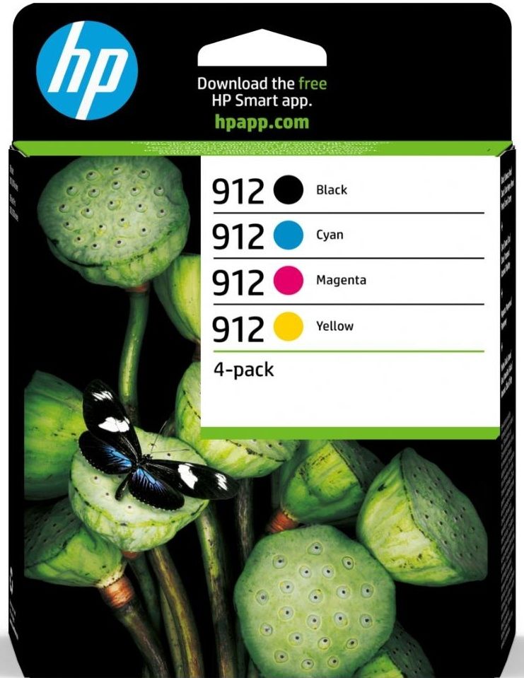 HP 6ZC74AE (912) SIYAH/MACENTA/CYAN/SARI 4LU PAKET MUREKKEP KARTUSU (ORIJINAL)