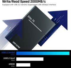 Hiksemi Elite 7S 2TB 2000MB/s Taşınabilir SSD HS-ESSD-Elite7S 2T