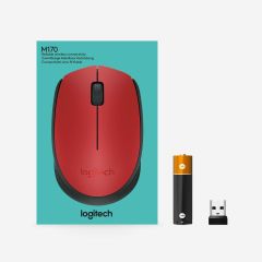 LOGİTECH M171 KABLOSUZ MOUSE-KIRMIZI 910-004641