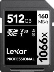 Lexar 512GB SD 1066X 160MB/s Okuma 120MB/s Yazma Profesyonel Hafıza Kartı LSD1066512G-BNNNG