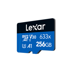 Lexar 256GB microSD 633X 100MB/s Okuma SD Adaptörlü Hafıza Kartı LSDMI256BB633A