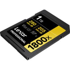 Lexar 1TB SD 1800X 280MB/s Okuma 205MB/s Yazma Profesyonel Hafıza Kartı LSD1800001T-BNNNG
