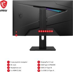MSI MAG 274QRF QD E2 27'' WQHD FLAT RAPID IPS 180HZ 1MS FREESYNC PREMIUM GAMING MONİTÖR
