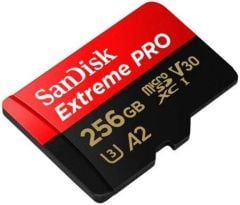 SanDisk Extreme Pro 256GB 200/140MB/s microSDXC UHS-I A2 V30 Adaptörlü Hafıza Kartı SDSQXCD-256G-GN6MA