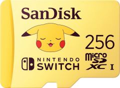 SanDisk Nintendo Switch Pokémon 256GB 100MB/s microSDXC Lisanslı Hafıza Kartı SDSQXAO-256G-GN6ZK