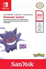 SanDisk Nintendo Switch Pokémon 512GB 100MB/s microSDXC Lisanslı Hafıza Kartı SDSQXAO-512G-GN6ZK