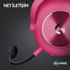 Logitech G Pro X2 Lightspeed Kablosuz Bluetooth Gaming Kulaklık Seti - Kırmızı 981-001275
