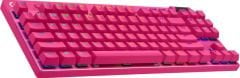 Logitech G Pro X Tkl Lightspeed Kablosuz Lighsync RGB İngilizce Oyun Klavyesi - Pembe 920-012159