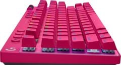 Logitech G Pro X Tkl Lightspeed Kablosuz Lighsync RGB İngilizce Oyun Klavyesi - Pembe 920-012159